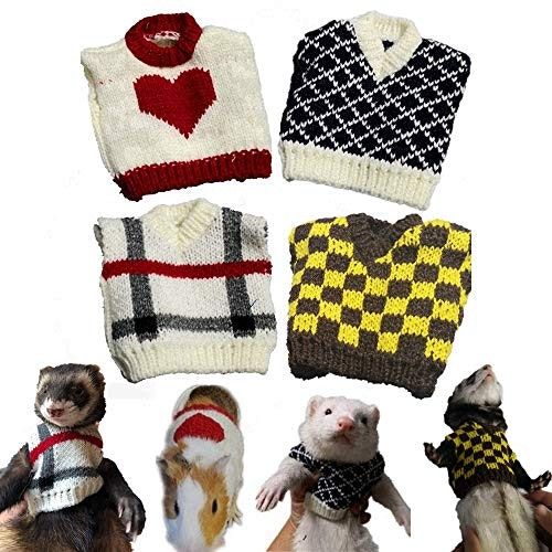 Haichen Tec Chandails de hamster tricotés 4 pièces