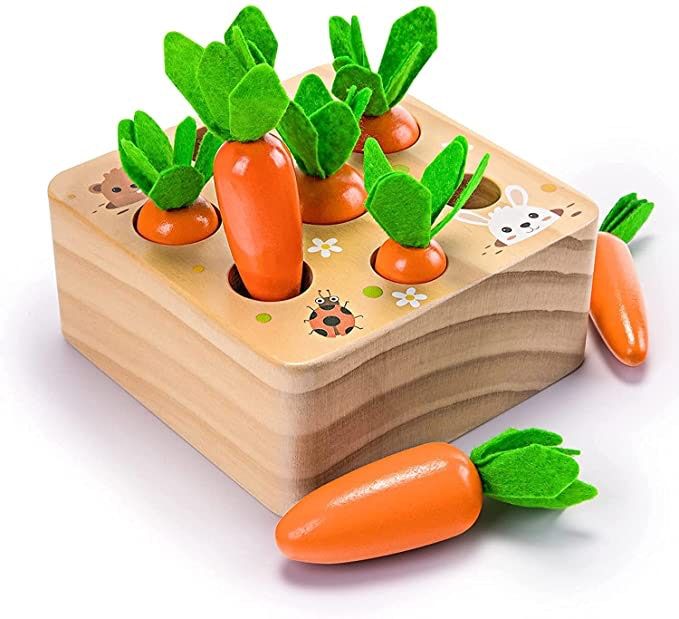 Ancaixin Trier et compter les carottes Récolte Jeu en bois