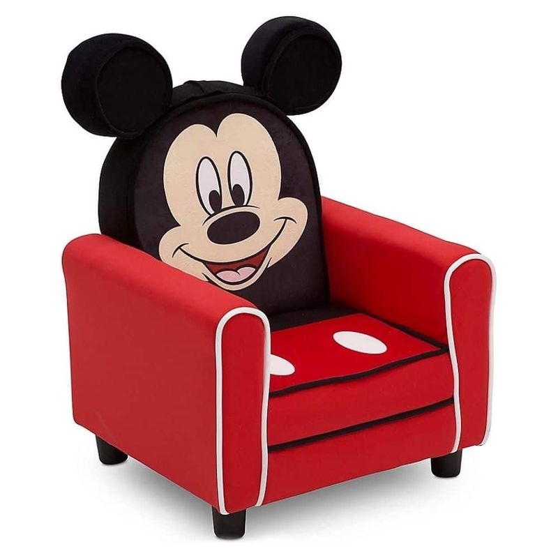 Chaise pour enfant rembourrée avec figurines Disney Mickey Mouse