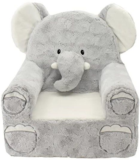 Chaise éléphant grise Animal Adventure