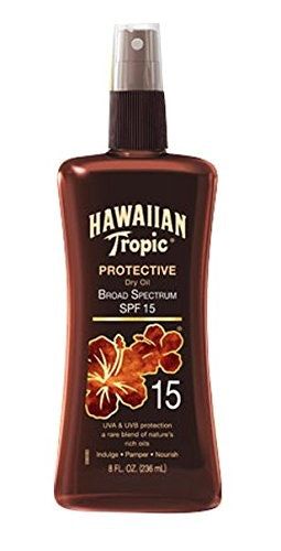 Hawaiian Tropic Sunscreen Huile Sèche Bronzante Protectrice SPF 15